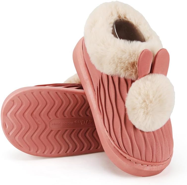 Soft Plush Fuzzy House Slippers for Women and Men – Cozy Comfort Indoor/Outdoor Slippers – Available in Sizes 36 to 41