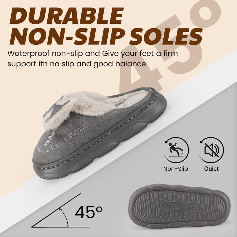 Cartoon Slippers for Kids, Funny Animal House Shoes with Non-Slip Sole, Cozy Plush Indoor Comfort Footwear for Boys and Girls