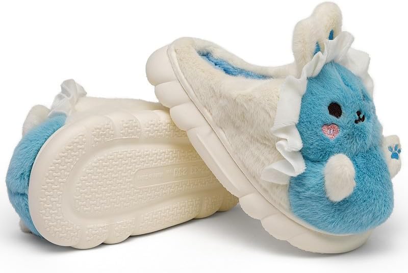 Woman Slippers Winter House Slippers for Women Cute Rabbit Soft Warm Shoes Comfy Home Furry Slippers for Girls