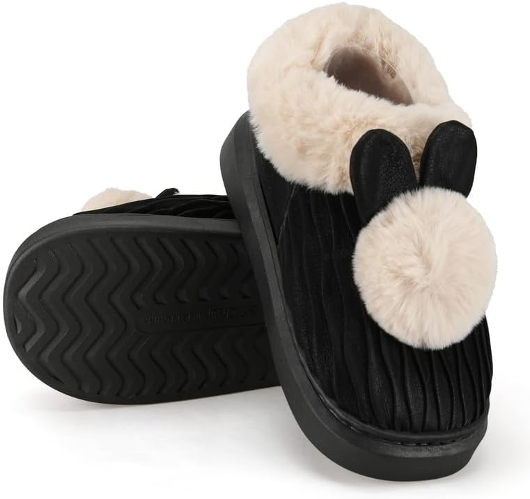 Soft Plush Fuzzy House Slippers for Women and Men – Cozy Comfort Indoor/Outdoor Slippers – Available in Sizes 36 to 41