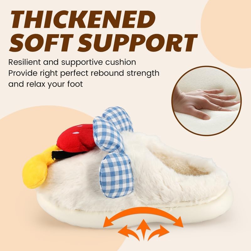 Cozy Plush Fuzzy Slippers for Women and Men - Soft Warm Indoor/Outdoor House Shoes with Non-Slip Sole - Comfortable Winter Gift Idea (Sizes 36-41)