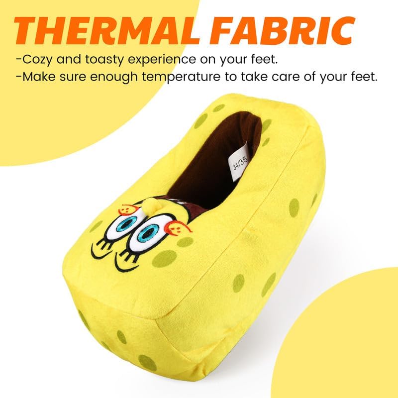 Kids Cute Cartoon Plush Slippers – Soft Warm Fuzzy Indoor Shoes with Anti-Slip Sole, Cozy Winter Slippers for Boys and Girls