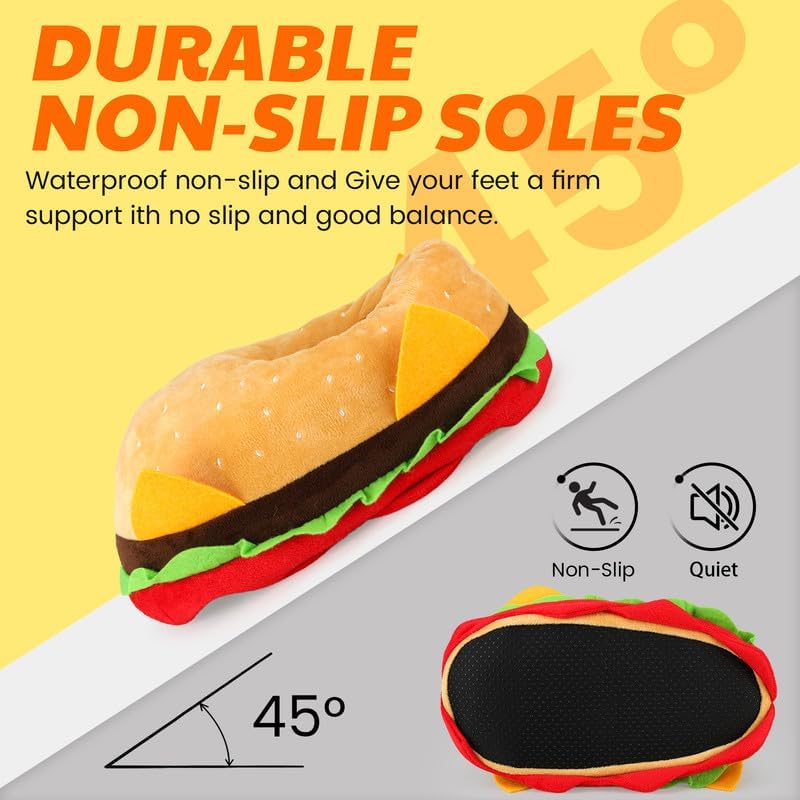 Funny Cartoon Plush Slippers for Adults – Warm Fleece Memory Foam Indoor Shoes, Soft Cozy House Slippers with Non-Slip Sole for Women