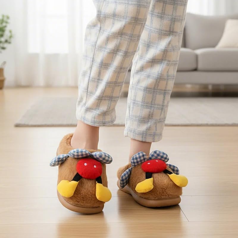 Cozy Plush Fuzzy Slippers for Women and Men - Soft Warm Indoor/Outdoor House Shoes with Non-Slip Sole - Comfortable Winter Gift Idea (Sizes 36-41)
