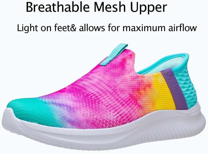 Sneaker Shoes for Kids - Comfortable Walking Shoes for Child Running Slip on Sport Shoes for Teens