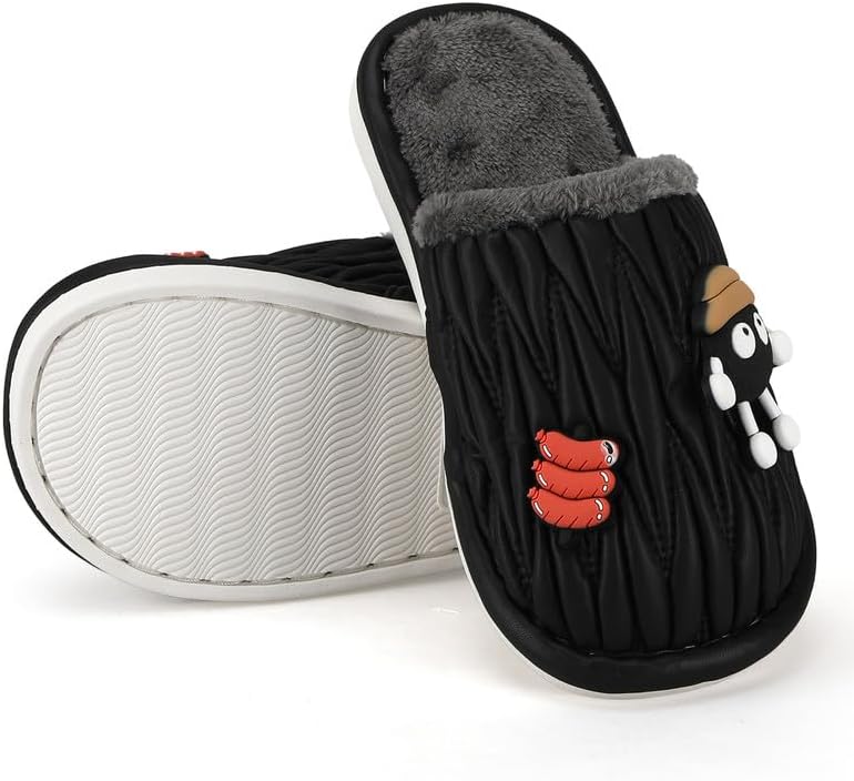 Cartoon Slippers for Kids, Funny Animal House Shoes with Non-Slip Sole, Cozy Plush Indoor Comfort Footwear for Boys and Girls