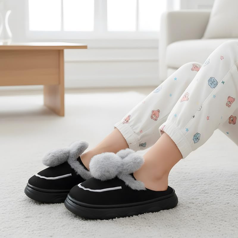 Cartoon Slippers for Kids, Funny Animal House Shoes with Non-Slip Sole, Cozy Plush Indoor Comfort Footwear for Boys and Girls