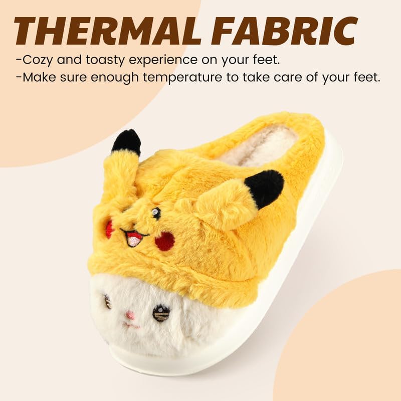 Cozy Plush Fuzzy Slippers for Women and Men - Soft Warm Indoor/Outdoor House Shoes with Non-Slip Sole - Comfortable Winter Gift Idea (Sizes 36-41)