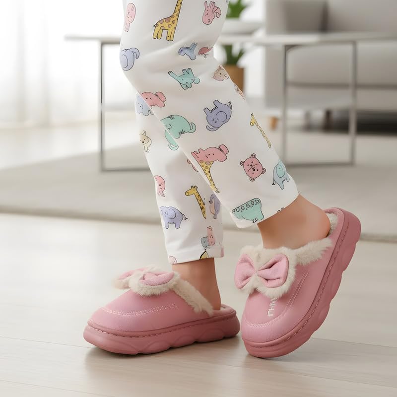 Cartoon Slippers for Kids, Funny Animal House Shoes with Non-Slip Sole, Cozy Plush Indoor Comfort Footwear for Boys and Girls