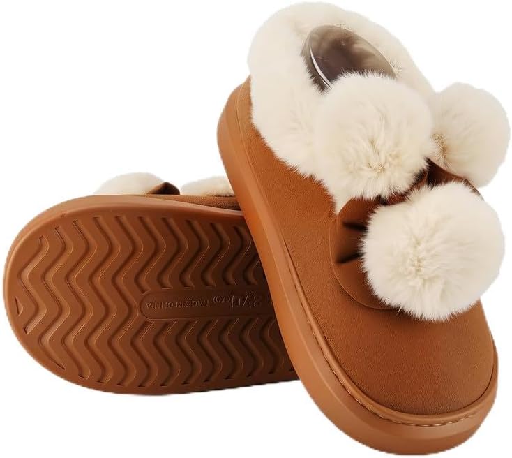 Soft Plush Fuzzy House Slippers for Women and Men – Cozy Comfort Indoor/Outdoor Slippers – Available in Sizes 36 to 41