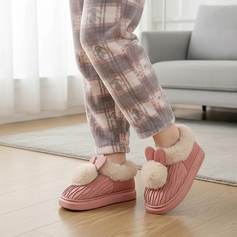 Soft Plush Fuzzy House Slippers for Women and Men – Cozy Comfort Indoor/Outdoor Slippers – Available in Sizes 36 to 41