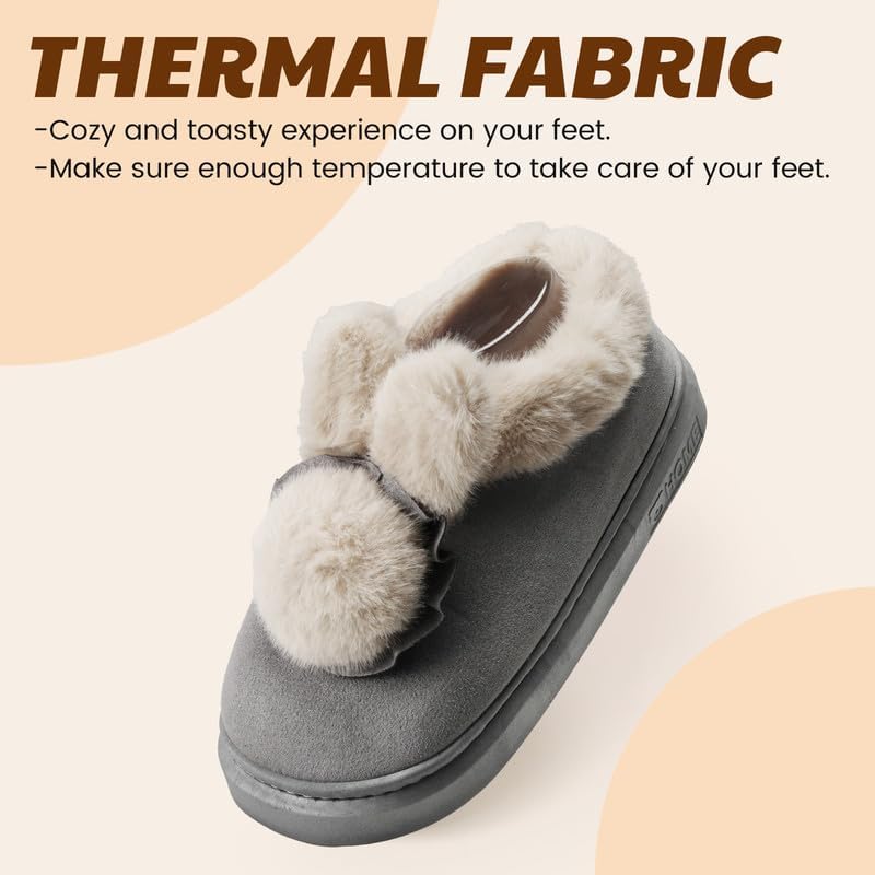 Soft Plush Fuzzy House Slippers for Women and Men – Cozy Comfort Indoor/Outdoor Slippers – Available in Sizes 36 to 41