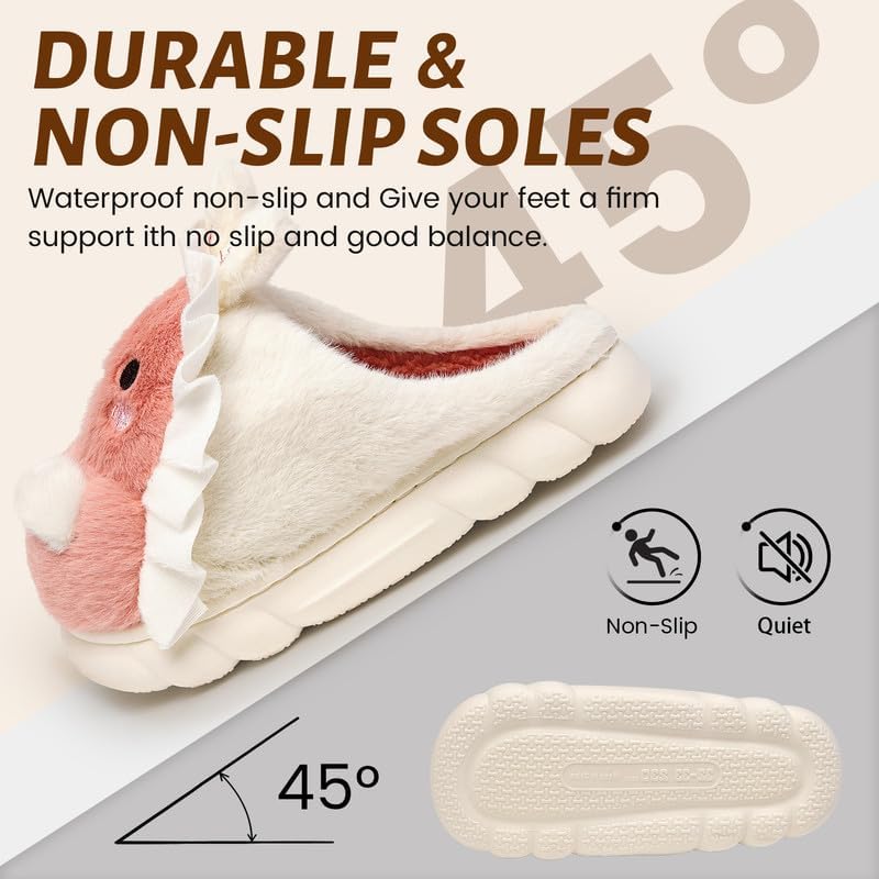 Woman Slippers Winter House Slippers for Women Cute Rabbit Soft Warm Shoes Comfy Home Furry Slippers for Girls