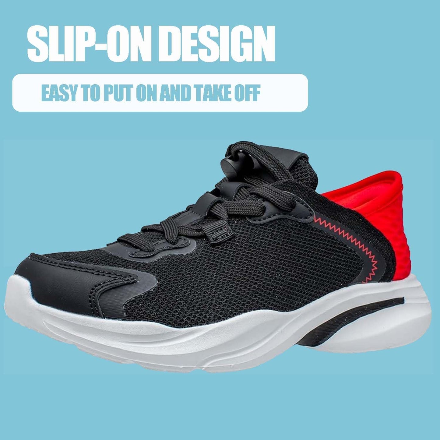 Lightweight and Breathable Sneaker Shoes for Kids & Adult - Slip On Sport and Running Shoes Walking Shoes
