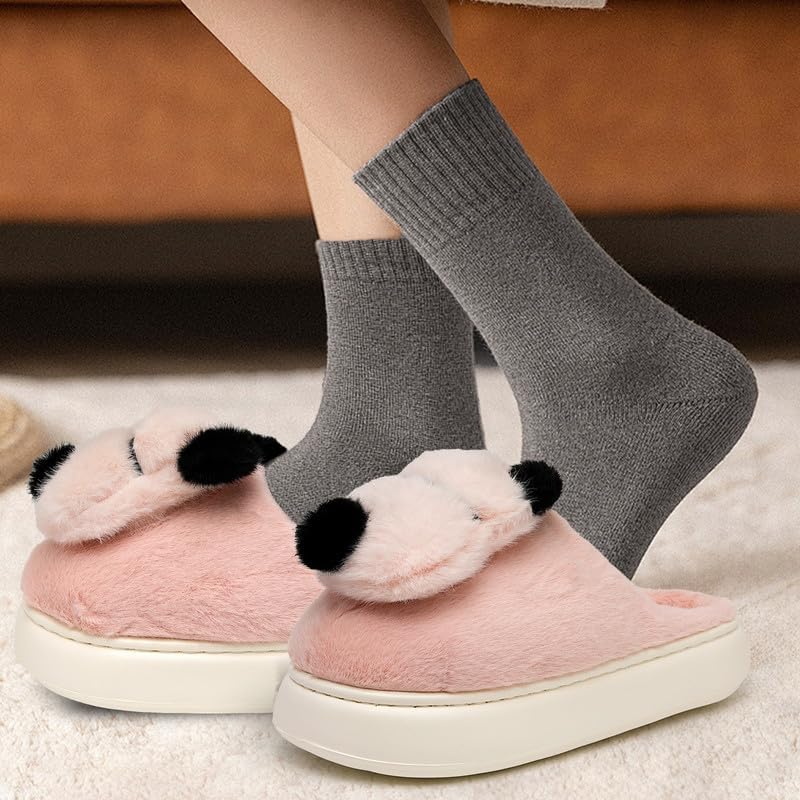 Woman Slippers Winter House Slippers for women Cute Soft Warm Shoes Comfy Home Furry Slippers