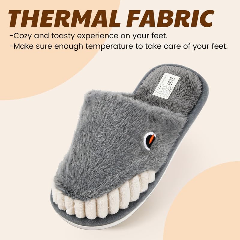 Cartoon Slippers for Kids, Funny Animal House Shoes with Non-Slip Sole, Cozy Plush Indoor Comfort Footwear for Boys and Girls