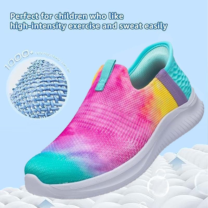Sneaker Shoes for Kids - Comfortable Walking Shoes for Child Running Slip on Sport Shoes for Teens