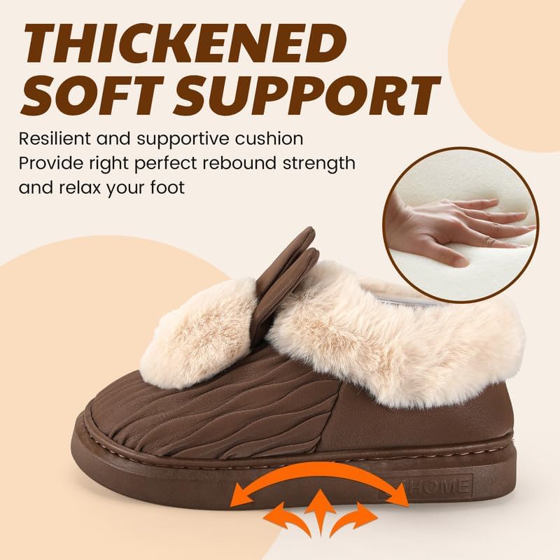 Soft Plush Fuzzy House Slippers for Women and Men – Cozy Comfort Indoor/Outdoor Slippers – Available in Sizes 36 to 41