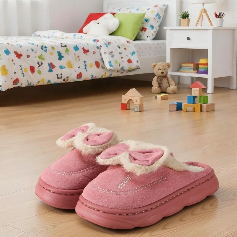 Cartoon Slippers for Kids, Funny Animal House Shoes with Non-Slip Sole, Cozy Plush Indoor Comfort Footwear for Boys and Girls