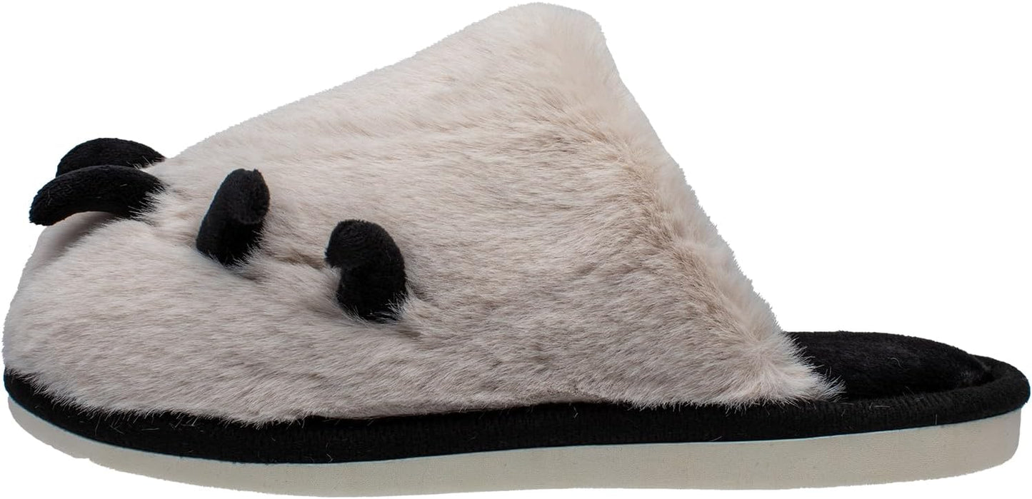 Lucky Kids Unisex Comfy Bedroom Scuff Slippers for Indoor & Outdoor Activities with Cute Animal Paw Design & Anti Skid Rubber Sole for Toddlers/Little Kids