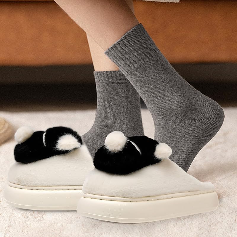 Woman Slippers Winter House Slippers for women Cute Soft Warm Shoes Comfy Home Furry Slippers