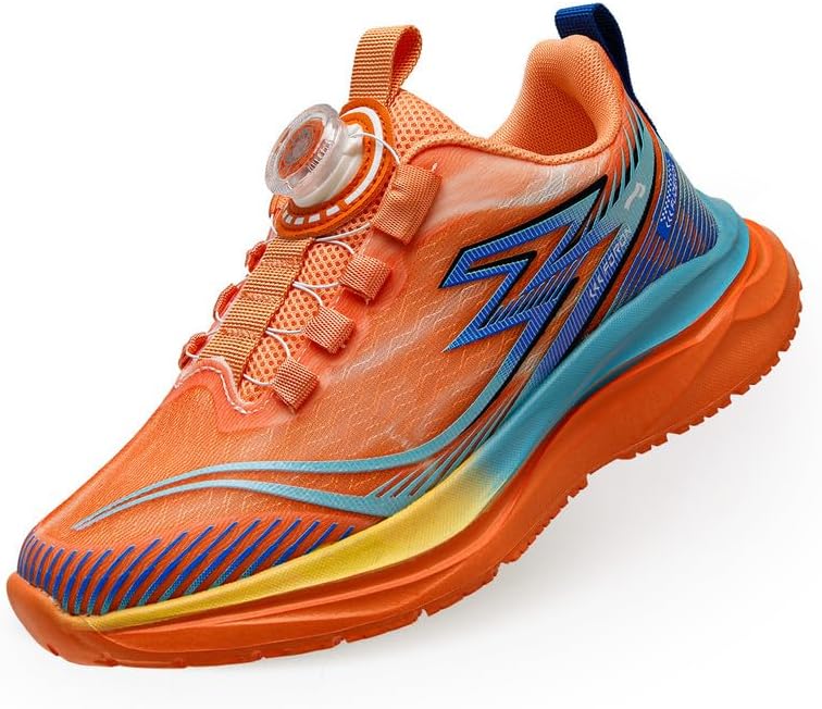 Lucky Kids Kids Sneakers for Sports Lightweight Athletic Shoes Breathable Running Shoes Non Slip Sneakers for Boys and Girls