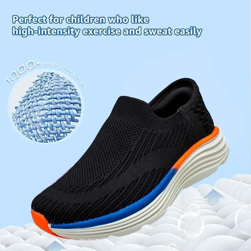 Sneaker Shoes for Kids - Comfortable Walking Shoes for Child Running Slip on Sport Shoes for Teens
