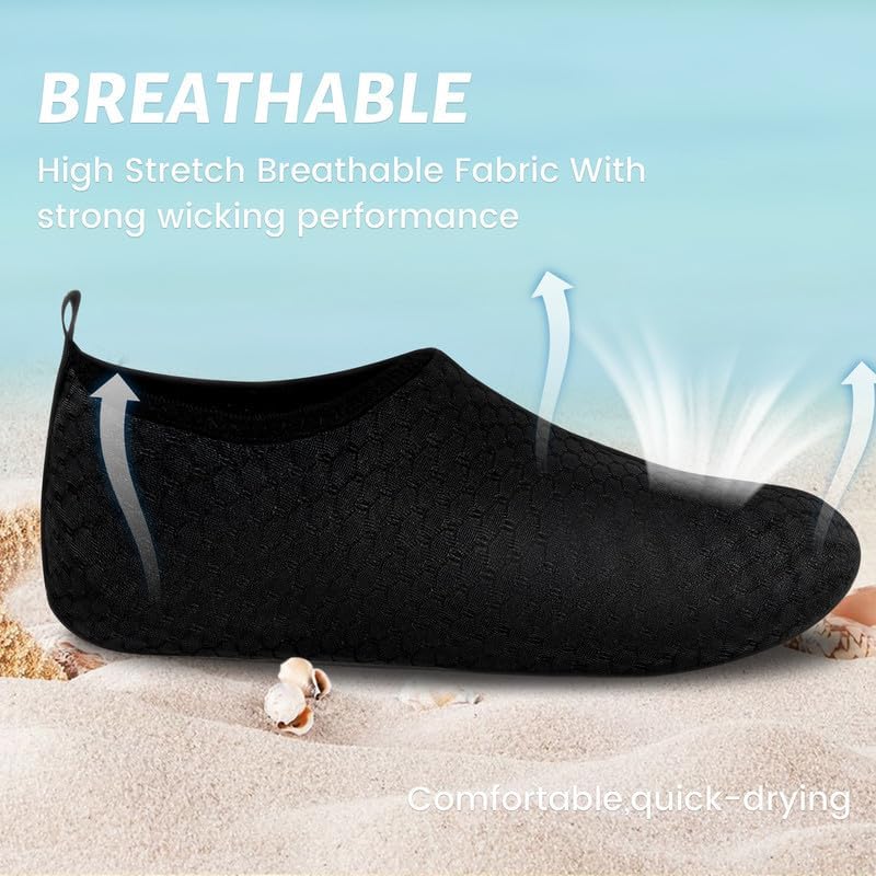 Water Shoes for Men & Women Quick Drying Comfortable Non-Slip Aqua Socks for Beach, Pool Yoga Footwear