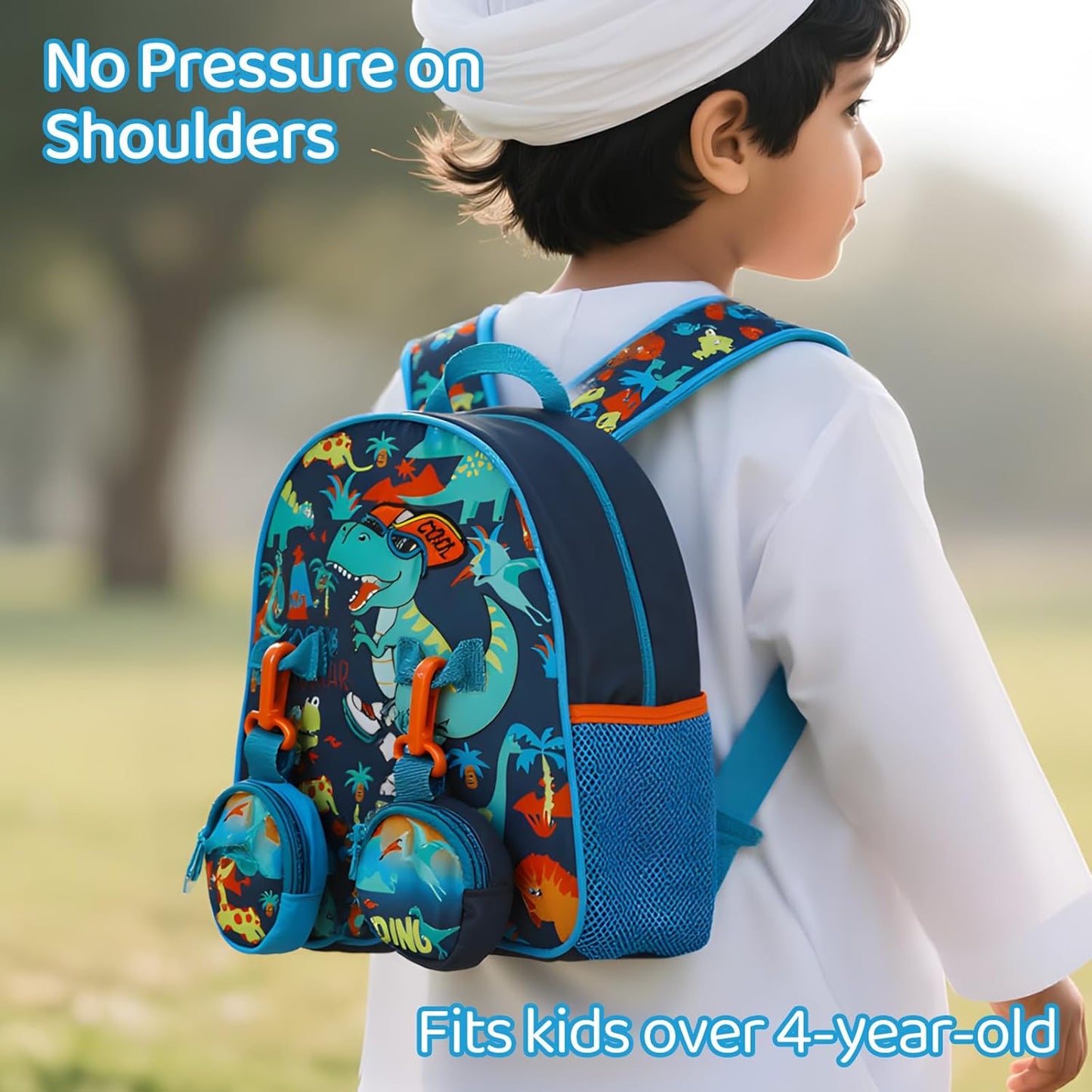 Kids Backpack for Boys Girls – Lightweight Cartoon Toddler School Bag, Preschool Backpack with Comfortable Straps for Children Age