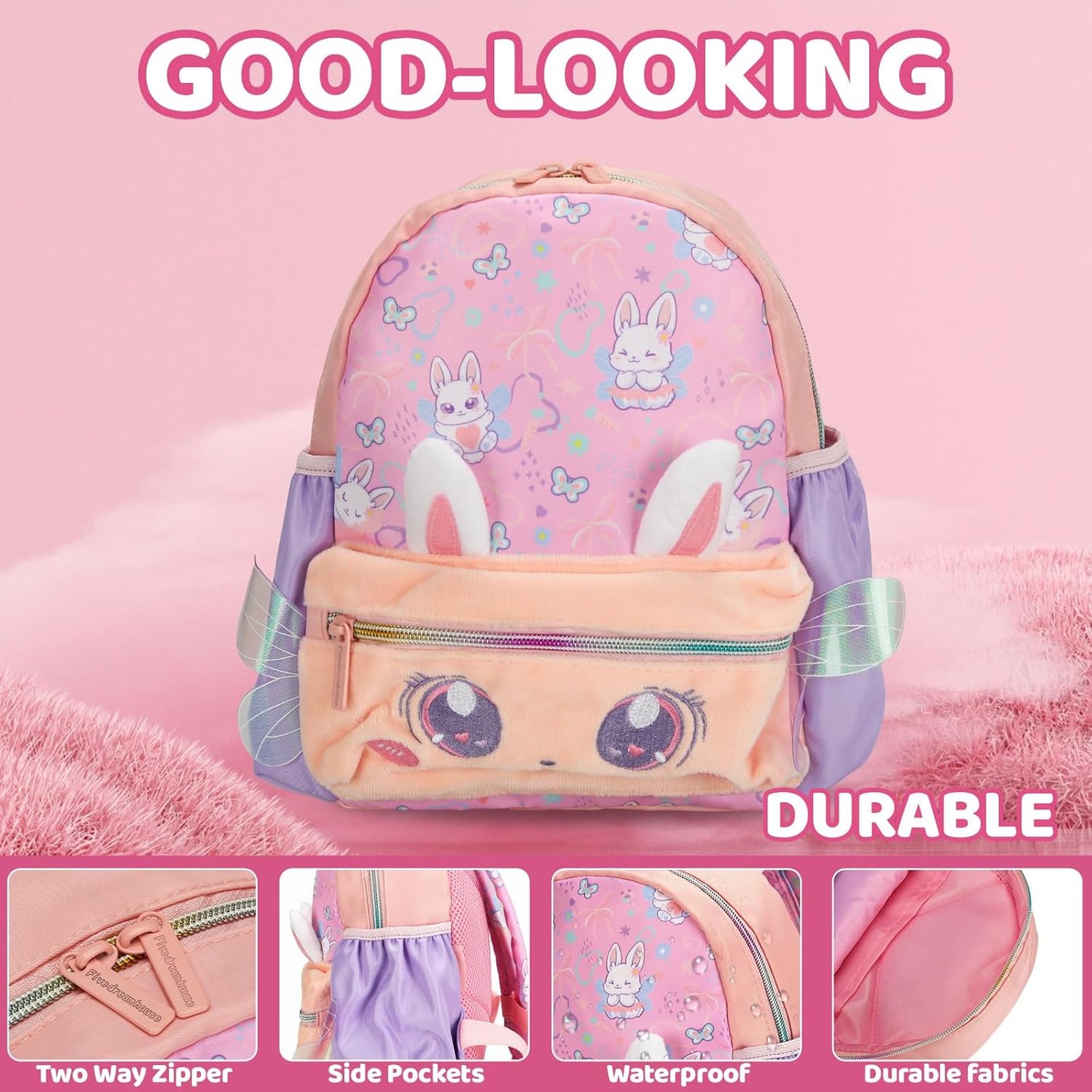 Kids Backpack for Boys Girls – Lightweight Cartoon Toddler School Bag, Preschool Backpack with Comfortable Straps for Children Age