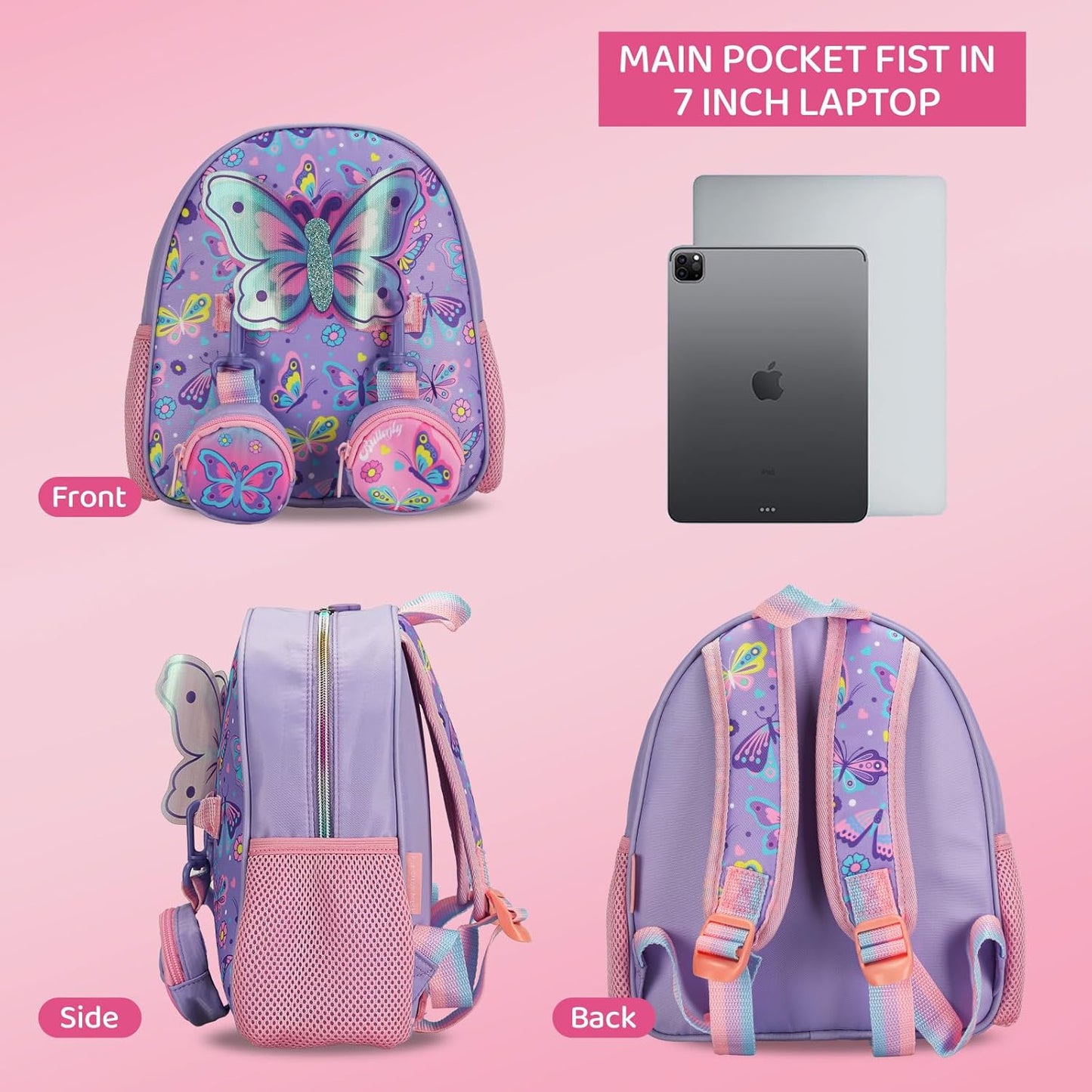 Kids Backpack for Boys Girls – Lightweight Cartoon Toddler School Bag, Preschool Backpack with Comfortable Straps for Children Age