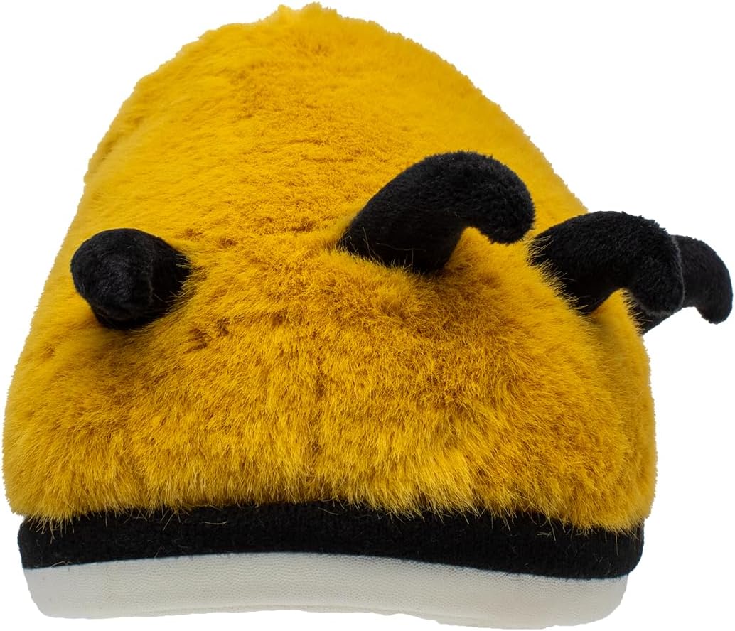 Lucky Kids Unisex Comfy Bedroom Scuff Slippers for Indoor & Outdoor Activities with Cute Animal Paw Design & Anti Skid Rubber Sole for Toddlers/Little Kids