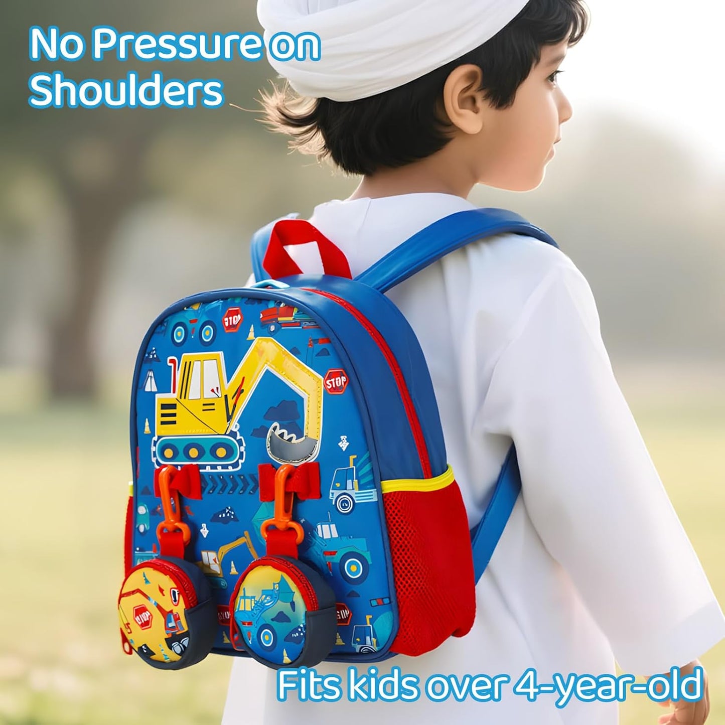 Kids Backpack for Boys Girls – Lightweight Cartoon Toddler School Bag, Preschool Backpack with Comfortable Straps for Children Age