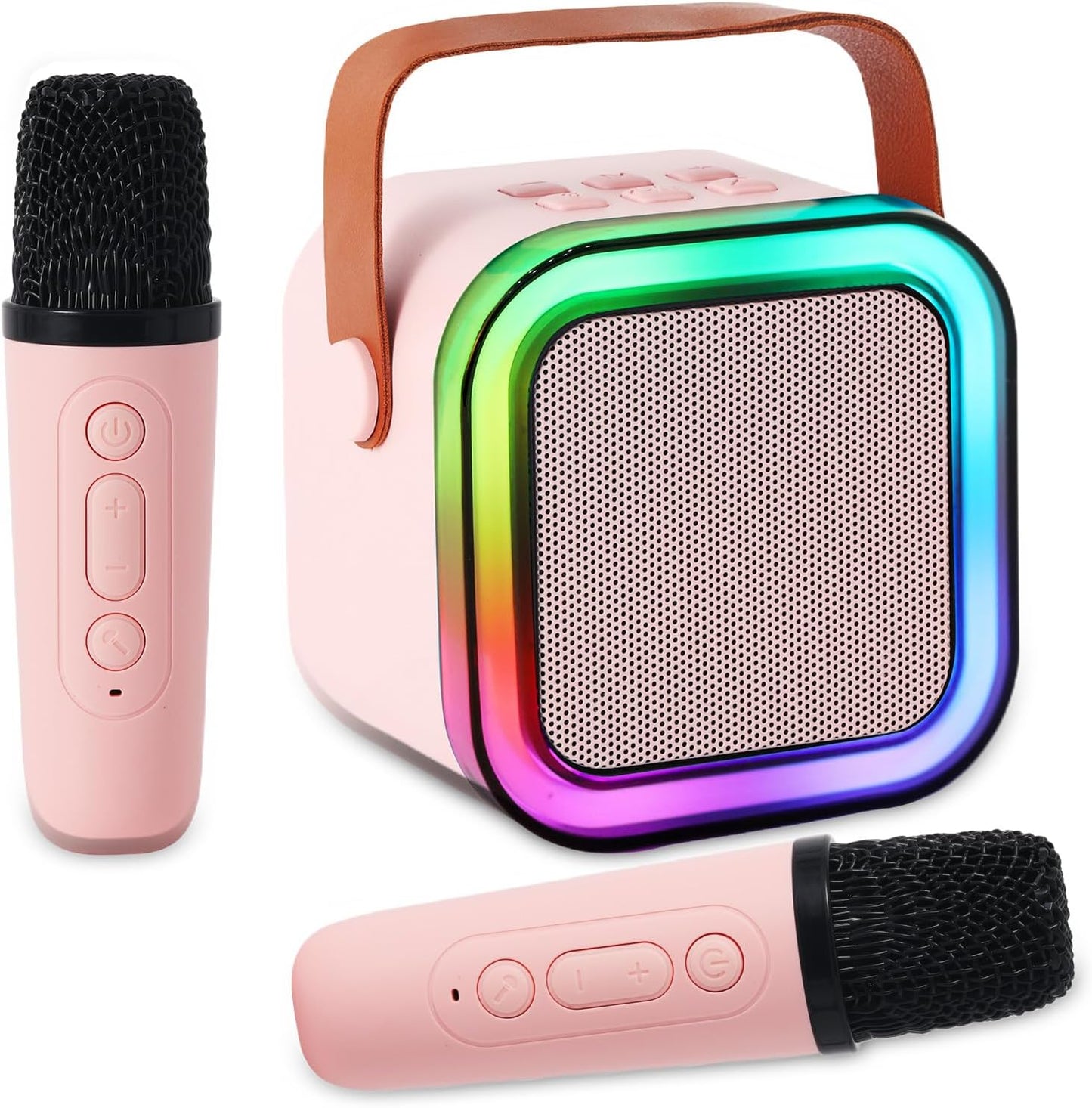 Mini Karaoke Machine for Kids Adults, Portable Bluetooth Speaker with Wireless Karaoke Microphone, Toys for 3-12 Years Old Boys Girls Kids