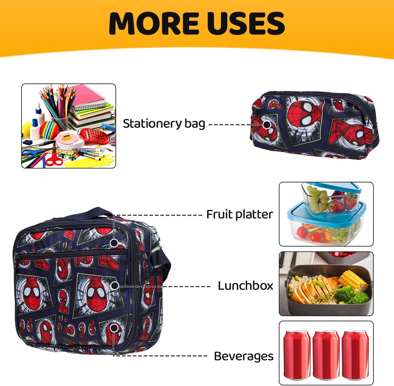 Lucky Kids Children Large Rolling School Bag Student Trolley School Bags with Lunch Bag, Pencil Box Wheeled Backpack Bag Set for Kids