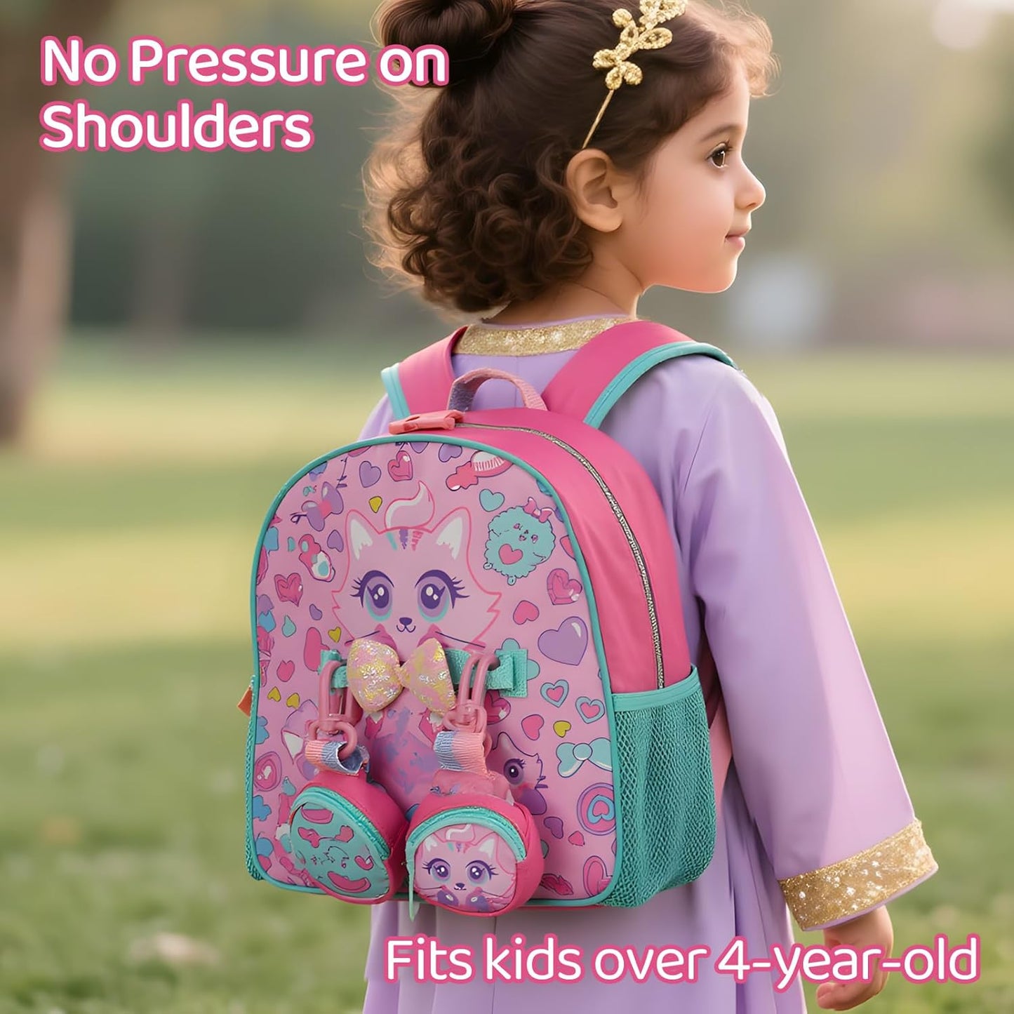 Kids Backpack for Boys Girls – Lightweight Cartoon Toddler School Bag, Preschool Backpack with Comfortable Straps for Children Age