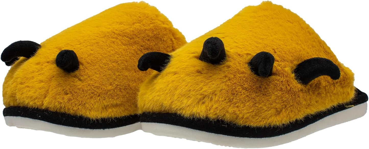Lucky Kids Unisex Comfy Bedroom Scuff Slippers for Indoor & Outdoor Activities with Cute Animal Paw Design & Anti Skid Rubber Sole for Toddlers/Little Kids