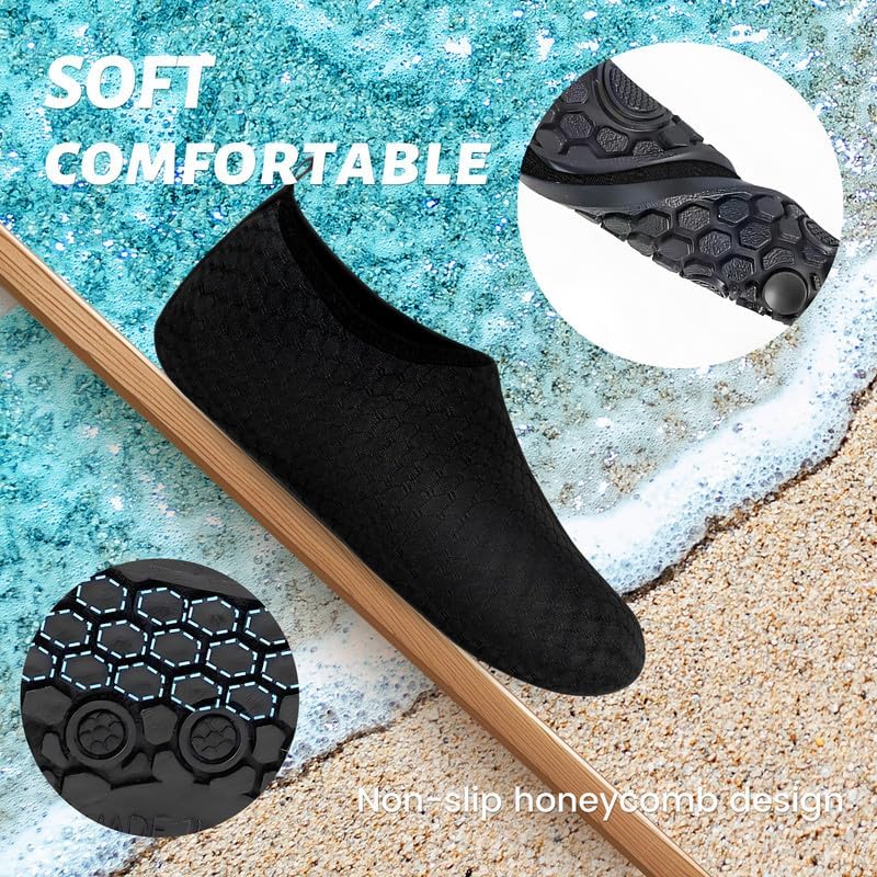 Water Shoes for Men & Women Quick Drying Comfortable Non-Slip Aqua Socks for Beach, Pool Yoga Footwear