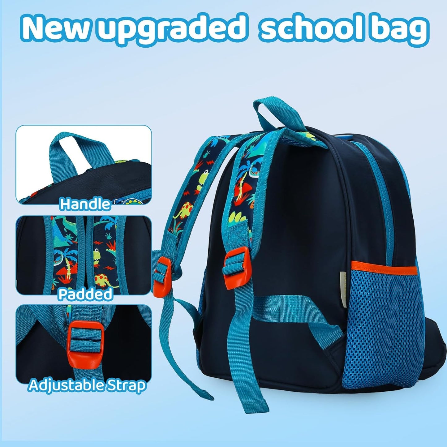 Kids Backpack for Boys Girls – Lightweight Cartoon Toddler School Bag, Preschool Backpack with Comfortable Straps for Children Age