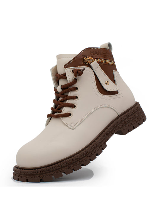 Lucky Kids Lace-Up Ankle Boots