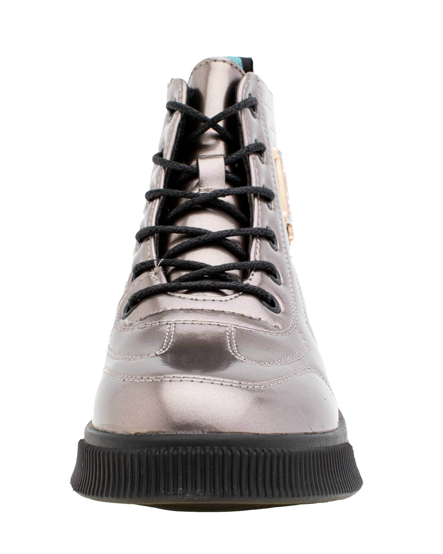 Lucky Kids Lace-Up Glossy Ankle Boots