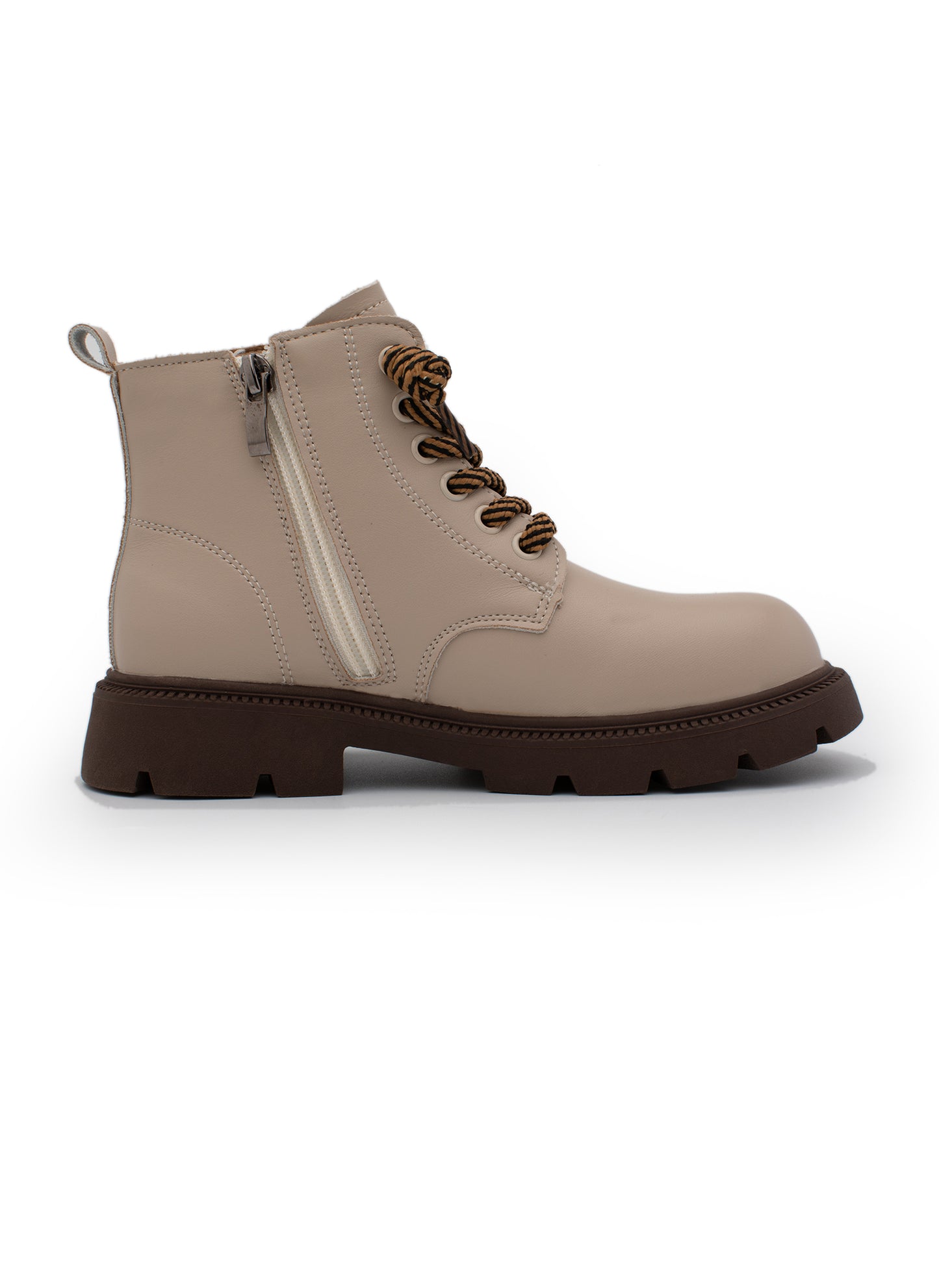 Lucky Kids Side Zipper Lace Up Boots