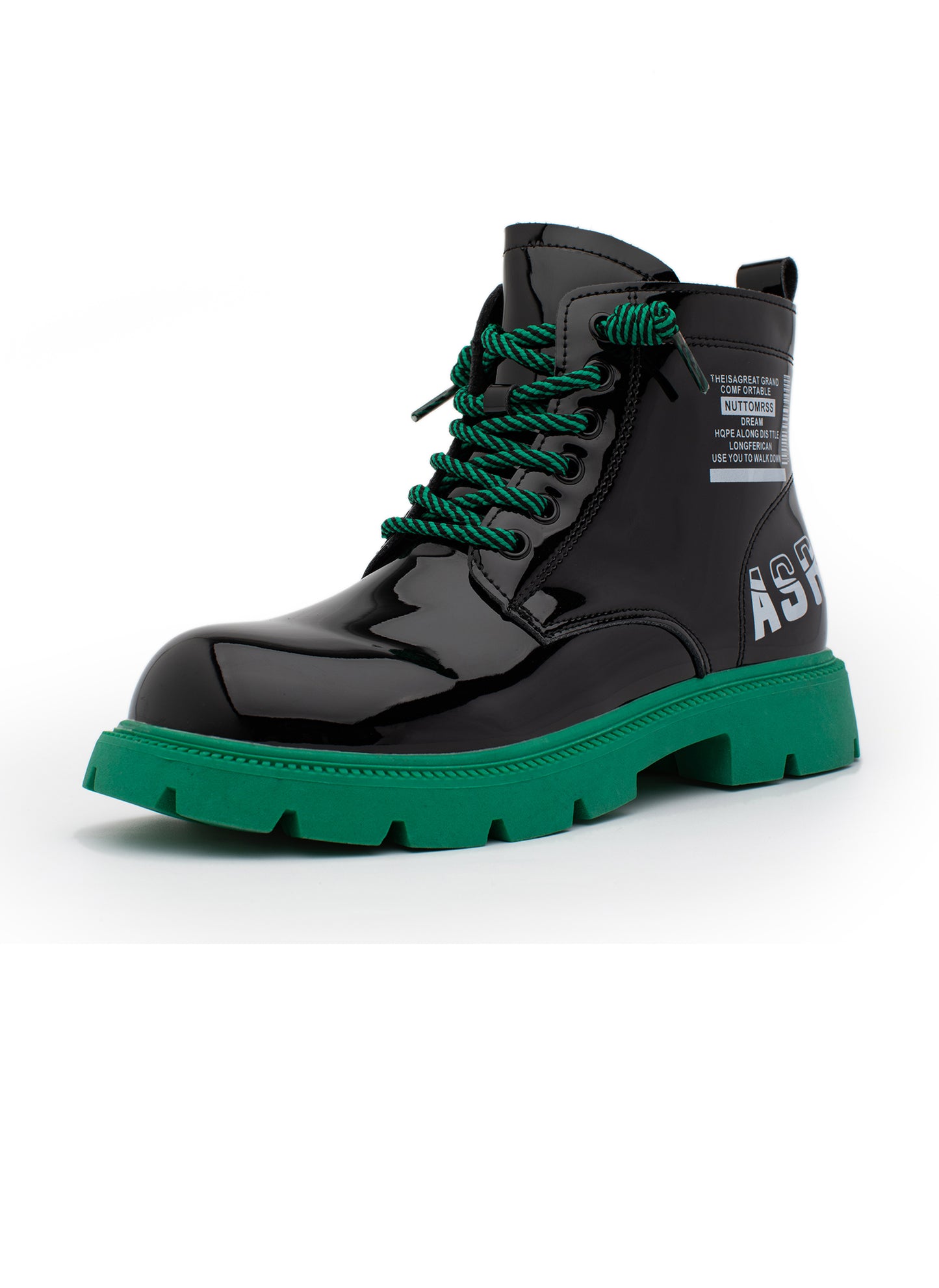 Lucky Kids Side Zipper Lace Up Boots